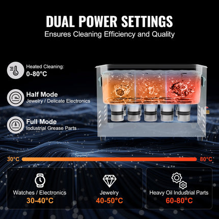 Ultragarsinė vonelė VEVOR TH-SPQXJ-100A, 30 l, 600 W