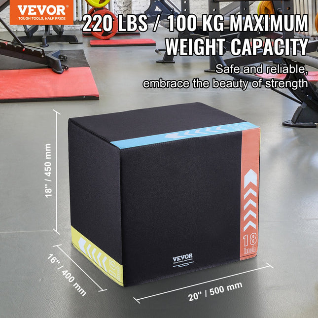 Pliometrinė šuolių dėžė VEVOR SS-Z-20-18-16, 3-in-1