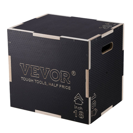 Plyometrinė dėžė šuoliams VEVOR SS-M-20-18-16, 3-in-1 dizainas