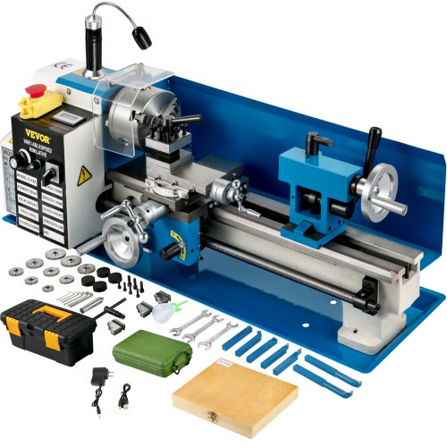 Mini metalo tekinimo staklės VEVOR 180 x 350 mm, 550W