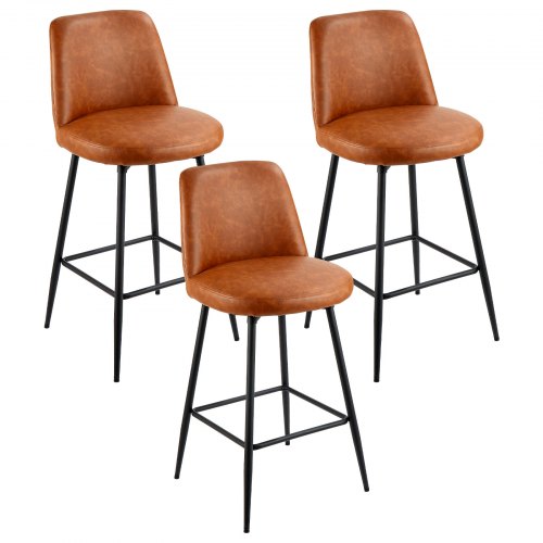 Baro kėdžių komplektas VEVOR HC-502, 3 vnt., 69 cm aukščio