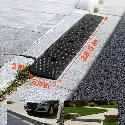 Guminė užvažiavimo rampa VEVOR 38659LG3, 15 tonų keliamoji galia
