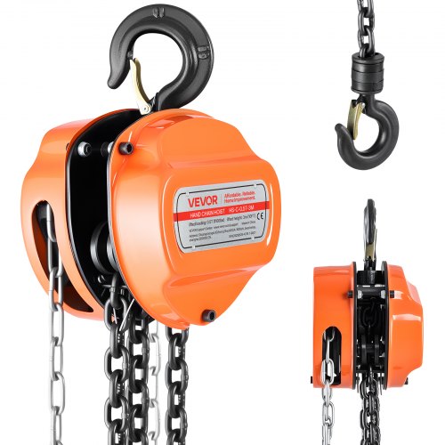 Rankinis grandininis keltuvas VEVOR HS-C-0.5T-3M, 0,5 t keliamoji galia