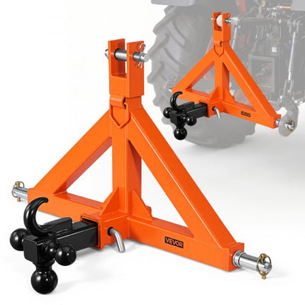 3 taškų prikabinimo mechanizmas VEVOR S-03-A, 50,8 mm lizdas
