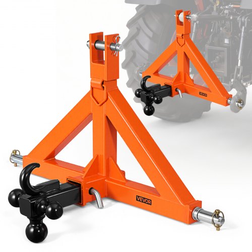 3 taškų prikabinimo mechanizmas VEVOR S-03-A, 50,8 mm lizdas