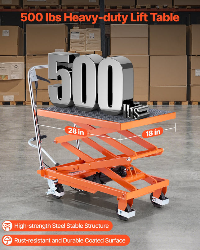 Hidraulinis kėlimo stalas VEVOR TFD20, 226,8 kg keliamoji galia