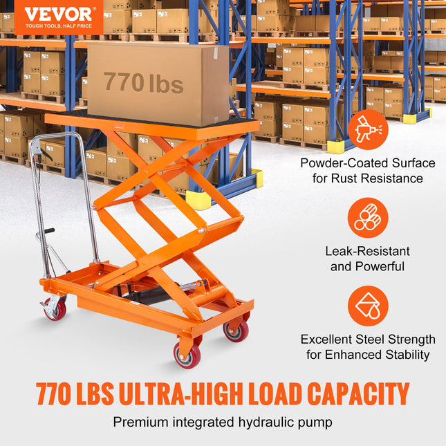 Hidraulinis kėlimo stalas VEVOR TFD35, 350 kg keliamoji galia
