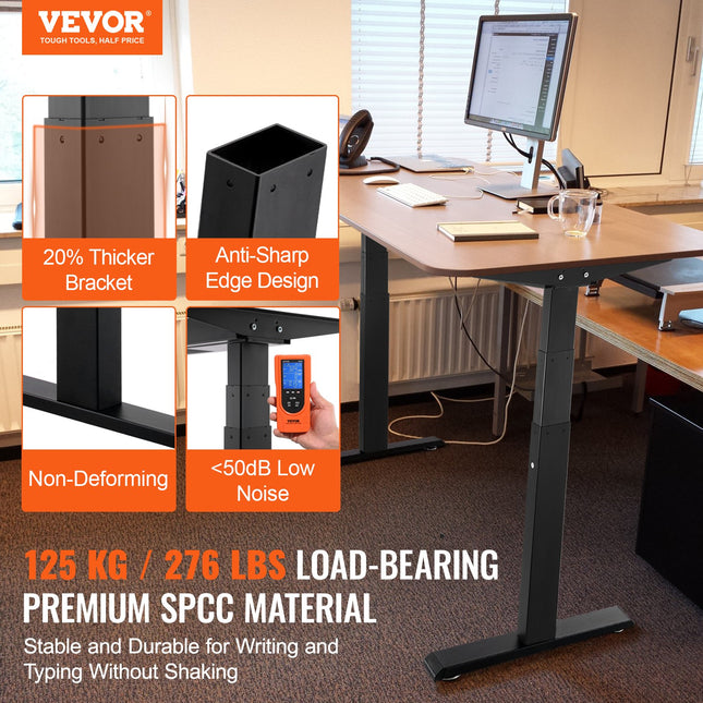 Elektrinio stalo rėmas VEVOR ZW-18, 65–129 cm aukščio