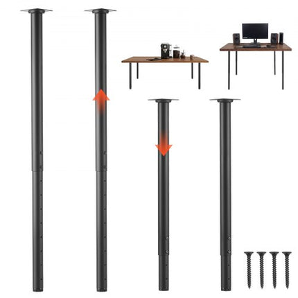 Reguliuojamos stalo kojos VEVOR HXZTYG24-40, 610–1016 mm