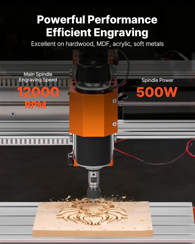CNC graviravimo ir frezavimo staklės VEVOR 3018-PRO MAX, 500 W