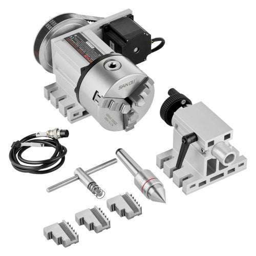 CNC dalinimo galvutė VEVOR BS4-KP100-57, 100 mm griebtuvas