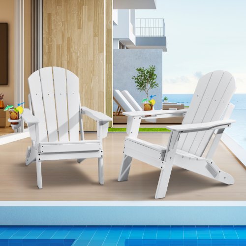 Adirondack kėdžių komplektas VEVOR SS401-WT-2P, 2 vnt.