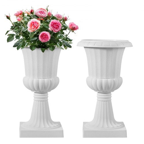 Plastikiniai vazonai-urnos VEVOR KD2983W, 2 vnt., 25 x 42 cm