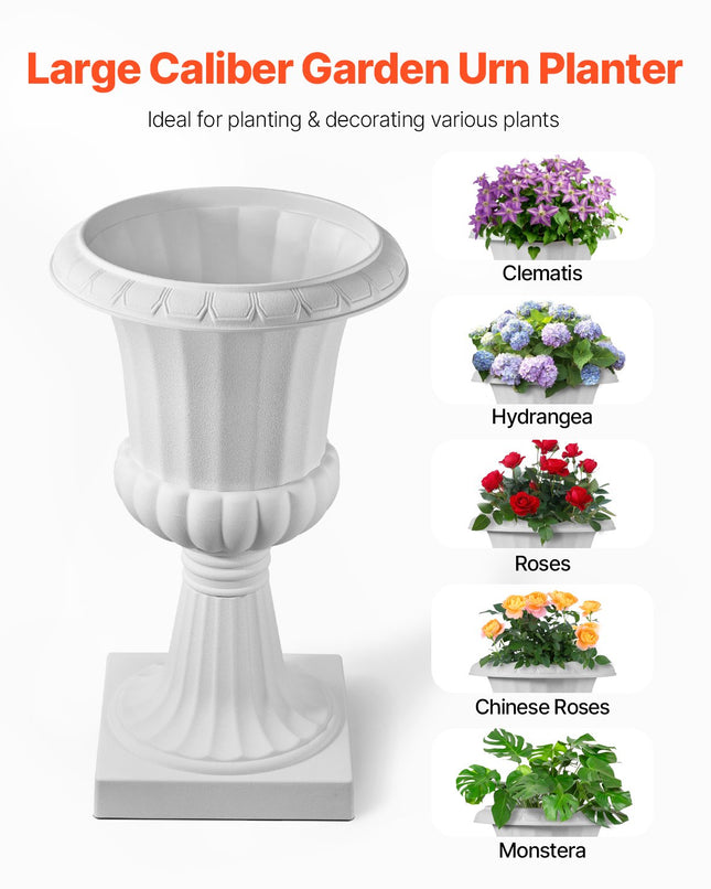 Plastikiniai vazonai-urnos VEVOR KD2986W, 40 x 67 cm, 2 vnt.
