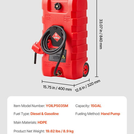 Mobili kuro talpa VEVOR YOILP5035M, 57 l