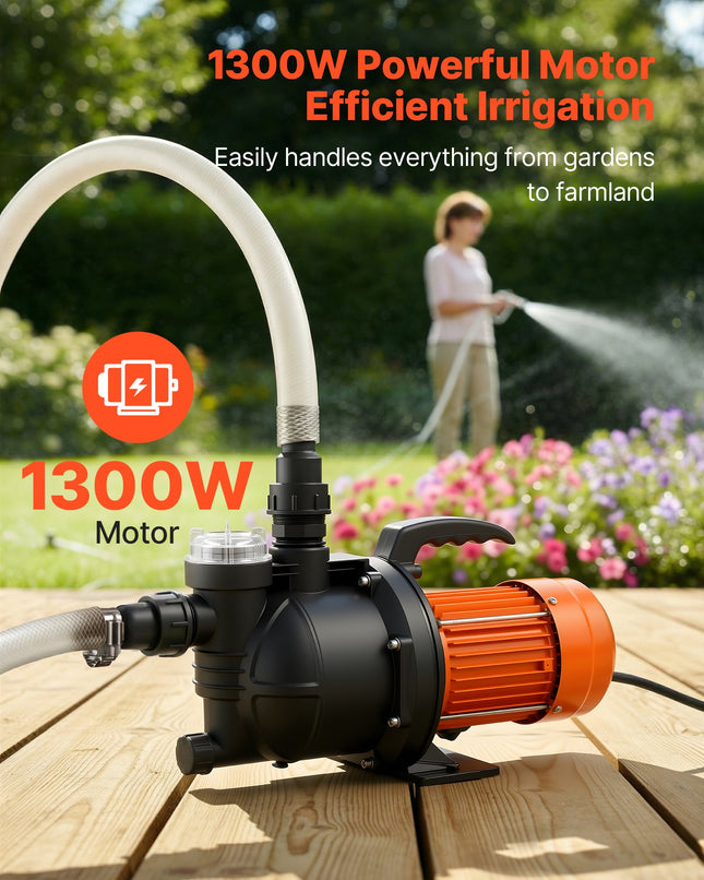 Paviršinis vandens siurblys VEVOR FSGP1300, 1300W