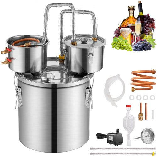 Alkoholio distiliatorius VEVOR DTDB-20L-U, 19 l