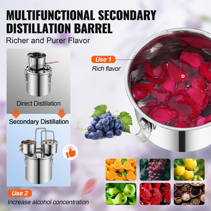 Distiliavimo aparatas VEVOR DTDB-30L-U, 30 l