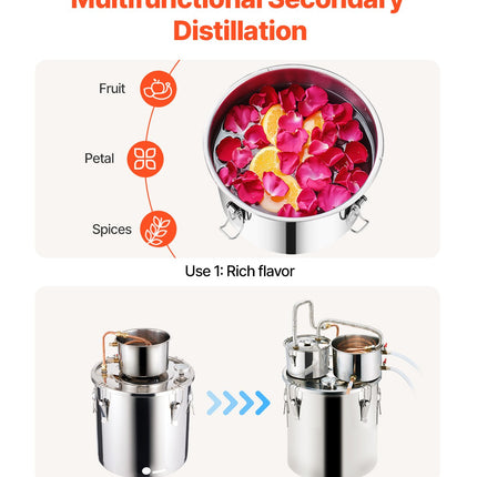 Distiliavimo aparatas VEVOR DTDB-30L-U, 30 L