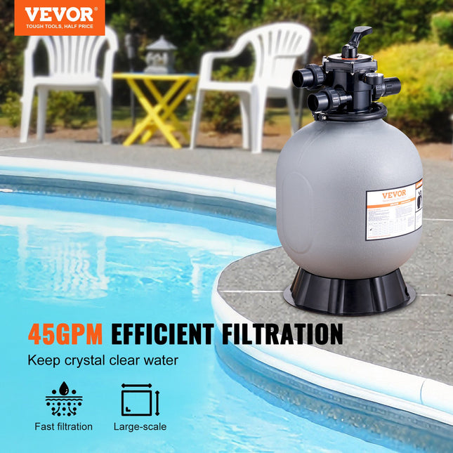Smėlio filtras VEVOR 25033BX, 170 l/min našumas