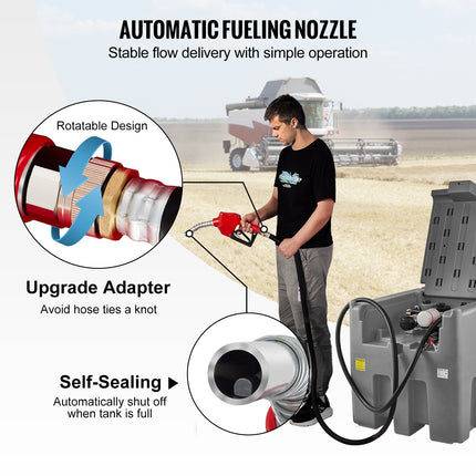Mobili dyzelino talpa VEVOR YDIES4OOL-E, 439 l