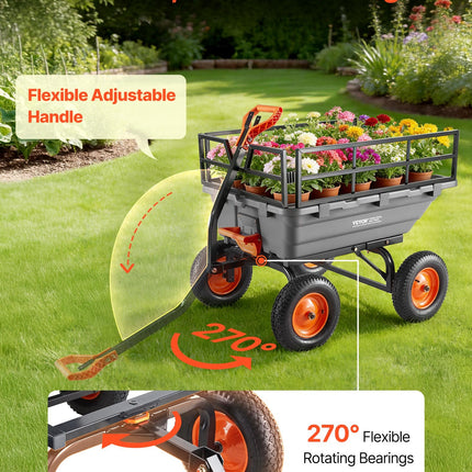 Sodo savivartis vežimėlis VEVOR TC4283, 680 kg