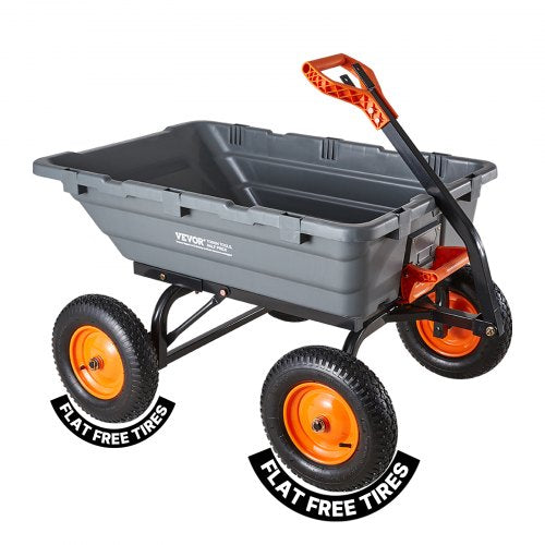 Sodo vežimėlis-savisvartis VEVOR TC4283A, 680 kg keliamoji galia