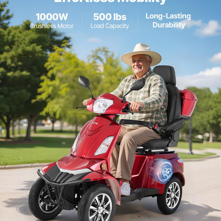 Keturratis elektrinis skuteris VEVOR VISTA Quater, 1000W