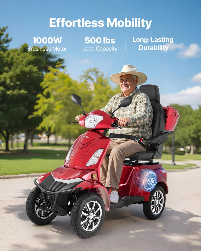 Keturratis elektrinis skuteris VEVOR VISTA Quater, 1000W