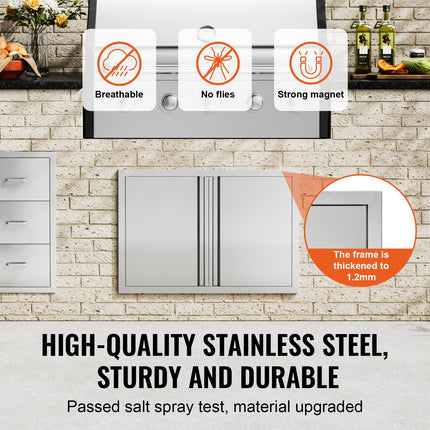 Lauko virtuvės durelės VEVOR BH-008, 774x532 mm