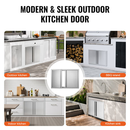 Lauko virtuvės durelės VEVOR BH-008, 774x532 mm