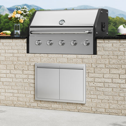 Lauko virtuvės durelės VEVOR BH-009, 762x532 mm