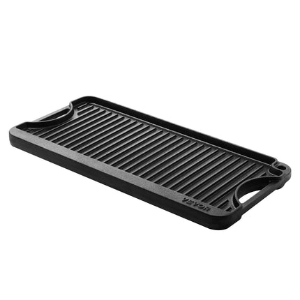 Dvipusė kepsninė-keptuvė VEVOR GP20x10, 50x25 cm