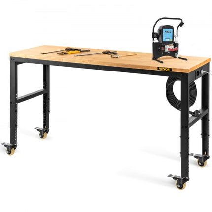 Reguliuojamo aukščio darbastalis VEVOR O6120L, 155 x 51 cm, 720 kg