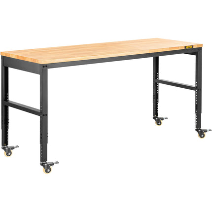 Reguliuojamo aukščio darbastalis VEVOR O6120L, 155 x 51 cm, 720 kg