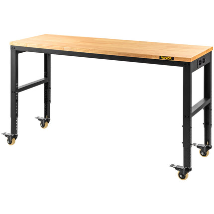 Reguliuojamo aukščio darbastalis VEVOR O6120L, 155 x 51 cm, 720 kg