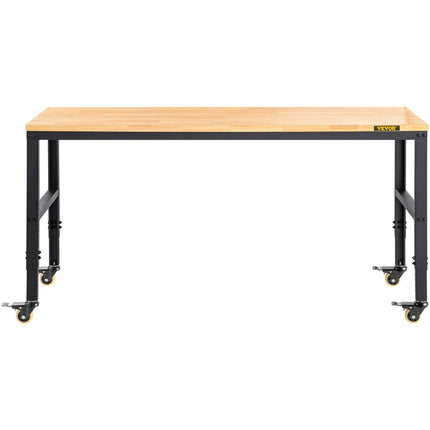 Reguliuojamo aukščio darbastalis VEVOR O6120L, 155 x 51 cm, 720 kg