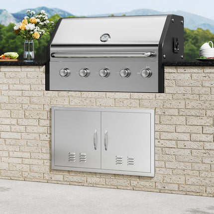 Lauko virtuvės durelės VEVOR BH-018, 914x534 mm