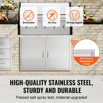 Lauko virtuvės durelės VEVOR BH-020, 990x660 mm