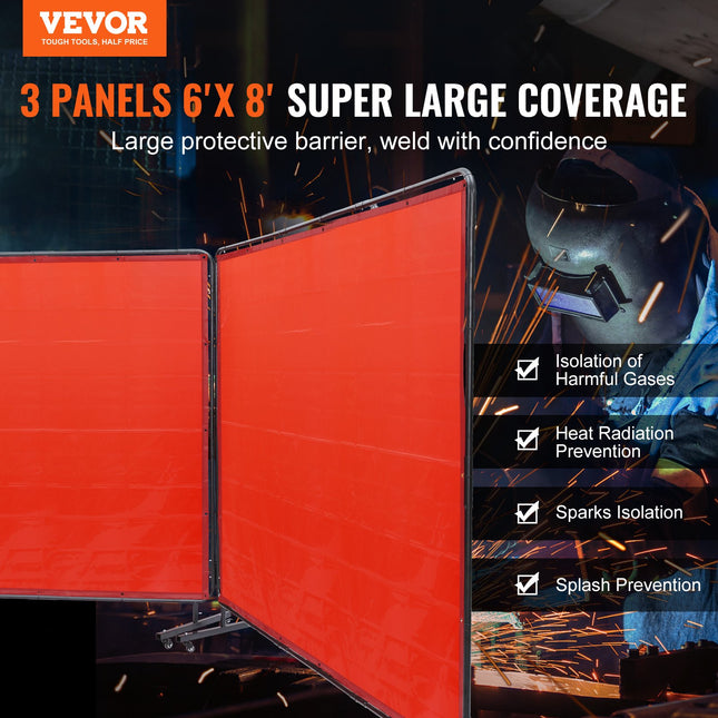 Suvirinimo ekranas VEVOR XU-2317, 1,8 x 2,4 m