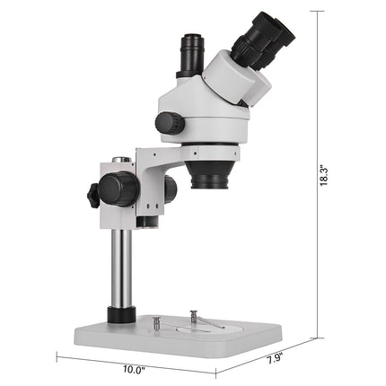Trinokulinis stereomikroskopas VEVOR 3.5X-90X, 3,5X–90X didinimas