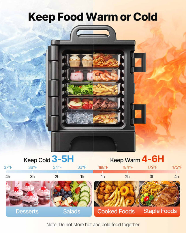 Termo konteineris maistui VEVOR BW-75, 75 l