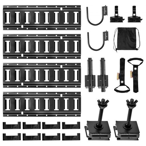 E-Track tvirtinimo bėgelių rinkinys VEVOR JC25-ETR-1.3FT19PCS, 19 dalių