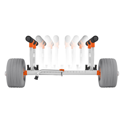 Baidarių ir kanojų vežimėlis VEVOR 2042A, 158,8 kg keliamoji galia