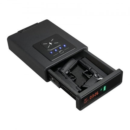 Seifas ginklams VEVOR WX007, su biometrine spyna ir belaidžiu įkrovimu