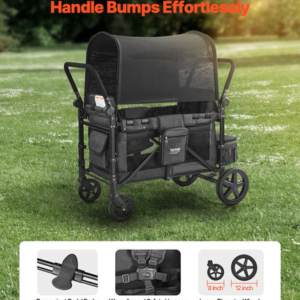 Vežimėlis-vagonėlis keturiems vaikams VEVOR IM4seater-PS, 150 kg apkrova