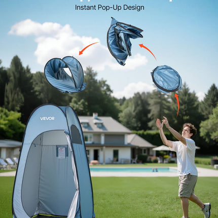 Pop-up dušo palapinė VEVOR POP474783, 119x119x210 cm