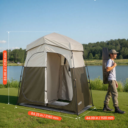 Kempingo dušo palapinė VEVOR YL-fold tent6, 2 skyrių