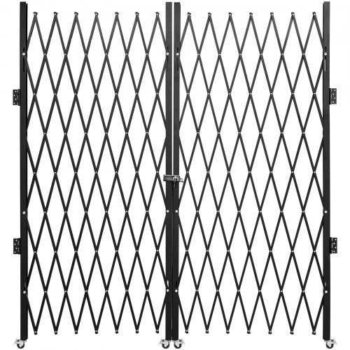 Dvigubos sulankstomos apsauginės grotos VEVOR VV-SSFDM-6-1/2H, 382 x 214 cm