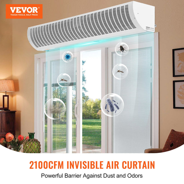 Oro užuolaida VEVOR FM150-1500-E, 1,5 m